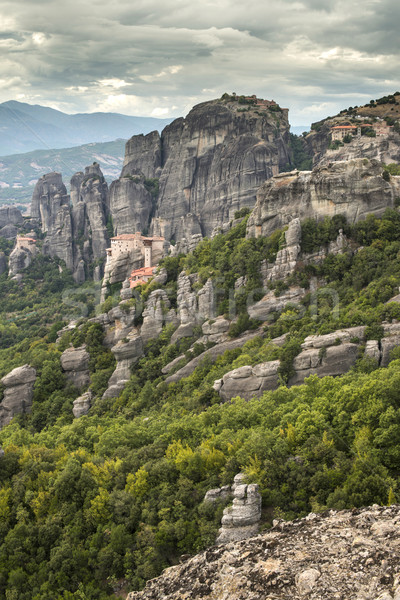Греция Top рок towers природы пейзаж Сток-фото © deyangeorgiev