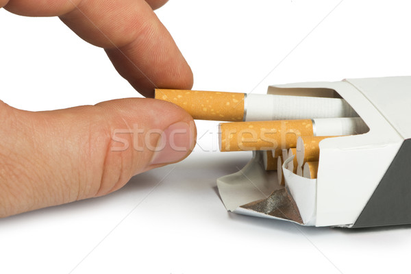 Box of cigarettes close up Stock photo © deyangeorgiev