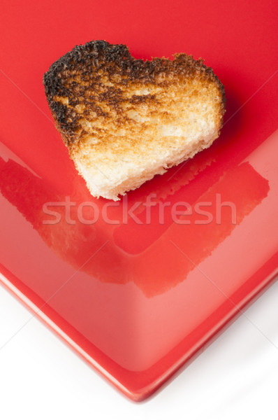 Toast with heart-shaped Stock photo © deyangeorgiev