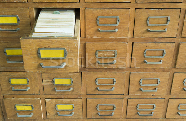 Old archive with drawers Stock photo © deyangeorgiev