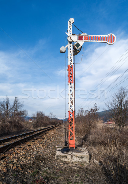 Train Semaphore Stock photo © deyangeorgiev