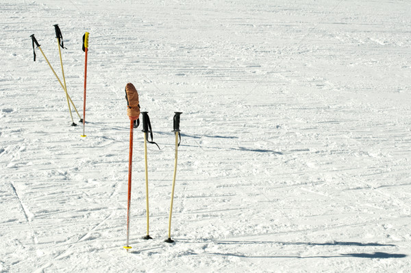 Ski poles Stock photo © deyangeorgiev