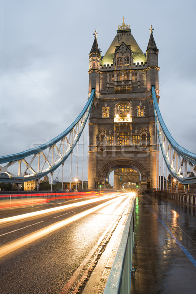 Londres Tower Bridge coucher du soleil différent couleurs [[stock_photo]] © deyangeorgiev