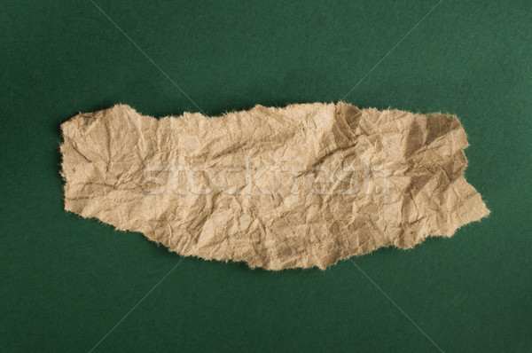 Kahverengi yırtık kağıt karanlık yeşil kâğıt doku Stok fotoğraf © deyangeorgiev