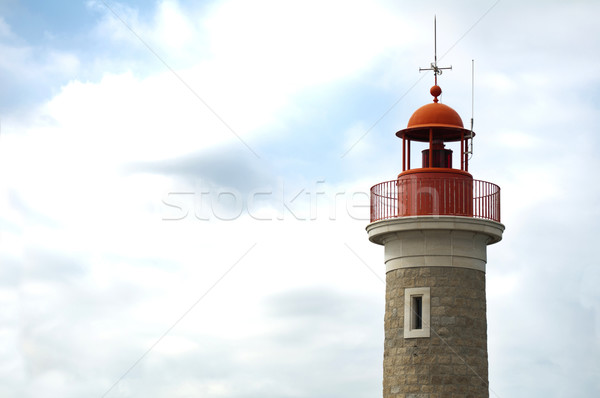 [[stock_photo]]: Port · lumière · saint · espace · de · copie · bleu · nuageux