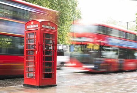 Red Phone cabine in London.  Stock photo © deyangeorgiev