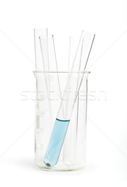 Labor Glasgeschirr Ausrüstung Wissenschaft Labor chemischen Stock foto © deyangeorgiev