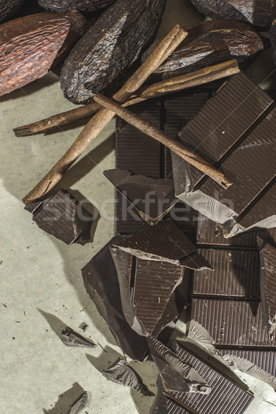Stock photo: Chocolate bar crushed