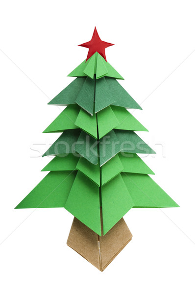 Christmas tree white isolated  Stock photo © deyangeorgiev