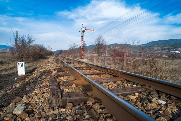 Train Semaphore Stock photo © deyangeorgiev