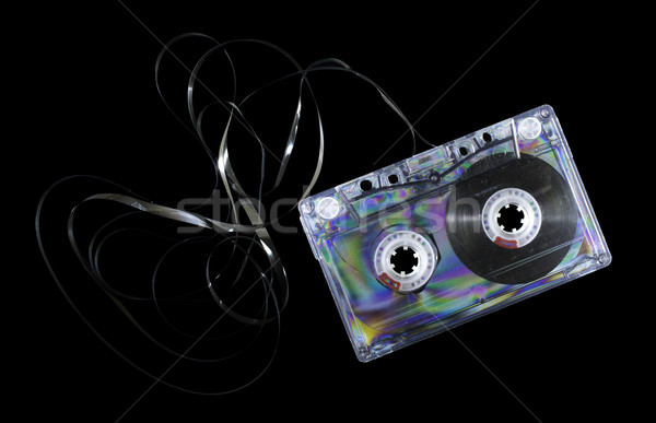 ヴィンテージ カセット テープ 暗い 背景 ディスコ ストックフォト © deyangeorgiev