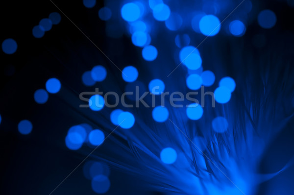 オプティカル 抽象的な 技術 青 通信 ストックフォト © deyangeorgiev