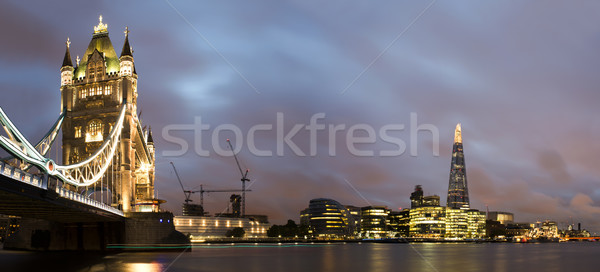 Londres Tower Bridge coucher du soleil différent couleurs [[stock_photo]] © deyangeorgiev