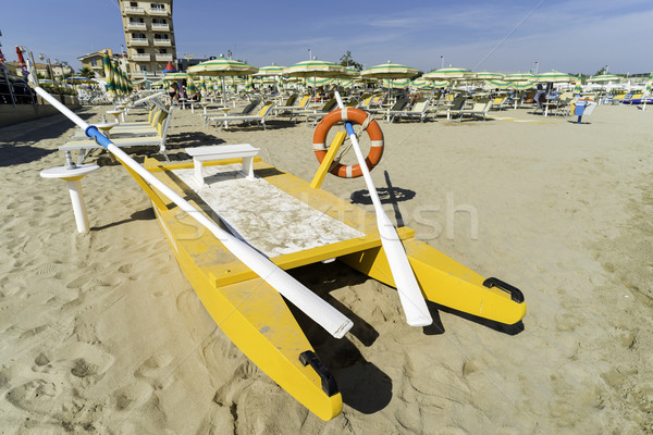 Strand gelb italienisch Himmel Meer Sommer Stock foto © deyangeorgiev