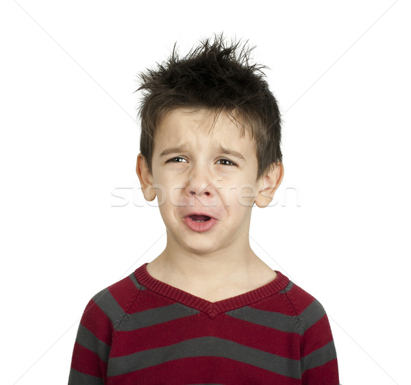 Whiny little boy Stock photo © deyangeorgiev