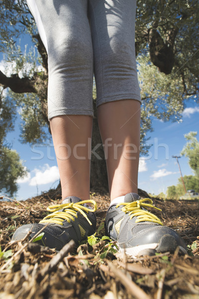 Foto stock: Deporte · mujer · parque · nina