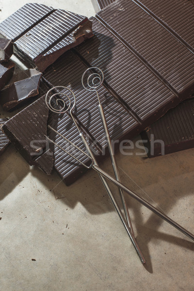 Tools for making chocolates Stock photo © deyangeorgiev