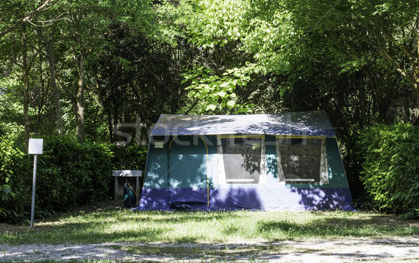 Tent on campsite Stock photo © deyangeorgiev