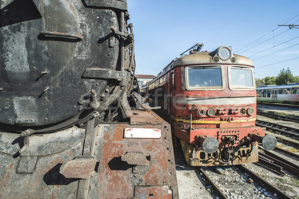 Details of an old steam locomotive Stock photo © deyangeorgiev