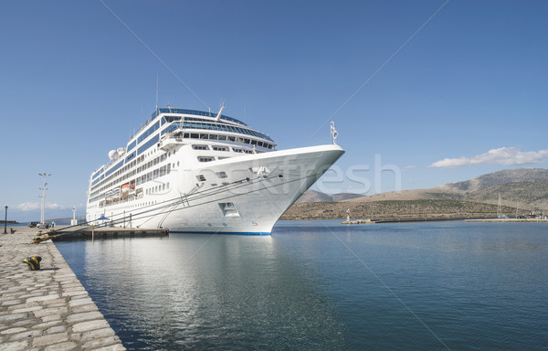 Grande crucero blanco día Grecia cielo Foto stock © deyangeorgiev