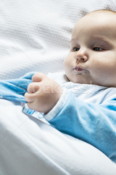 Tekst baby ręce oczy dziecko Zdjęcia stock © deyangeorgiev
