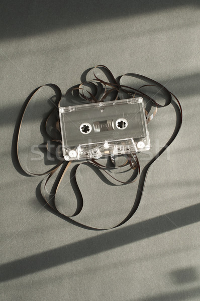 Stock photo: Audio tape cassette with subtracted out tape