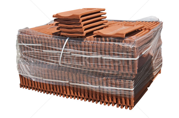 Pile of roofing tiles packaged. Stock photo © deyangeorgiev