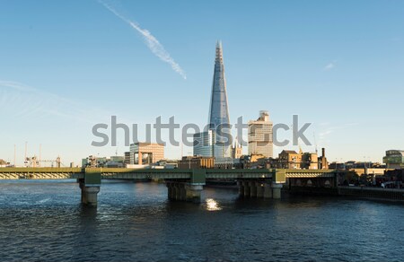 Ciudad Londres thames sol azul claro cielo Foto stock © deyangeorgiev