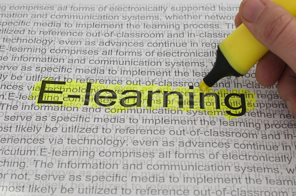 Typed text E-learning on paper  Stock photo © deyangeorgiev