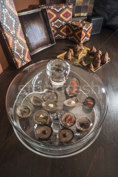 Lüks cam yemek şekerleme Bulgaristan Stok fotoğraf © deyangeorgiev