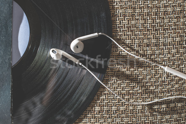 Okostelefon klasszikus lp közelkép telefon retro Stock fotó © deyangeorgiev