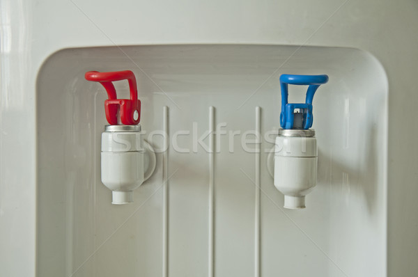 Stock photo: Hot and cold water machine