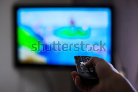 TV and remote control Stock photo © deyangeorgiev