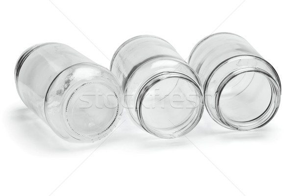 Сток-фото: три · стекла · пусто · группа · бутылку · контейнера
