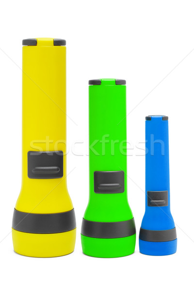 Three standing torchlights Stock photo © dezign56