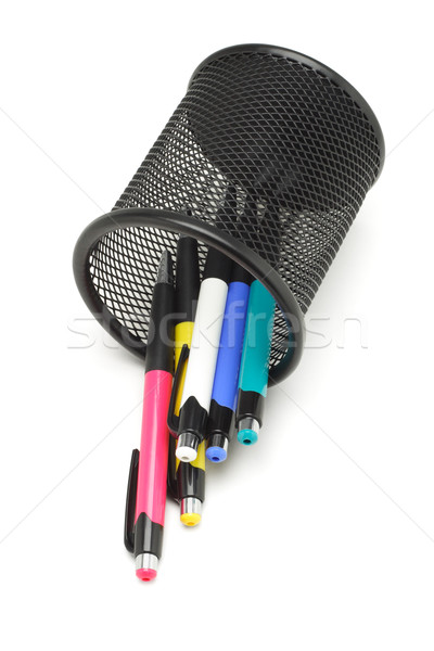 Ballpoint Pens in Container  Stock photo © dezign56