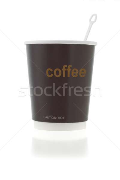 Coffee cup with stirrer Stock photo © dezign56