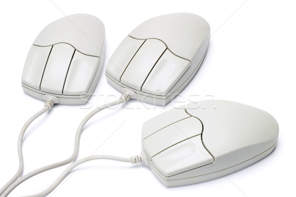 Stock photo: Three Computer mouse