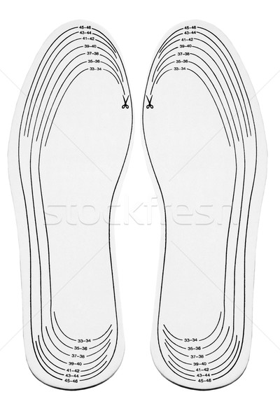 Reglabil dimensiune pantof pereche număr confort Imagine de stoc © dezign56