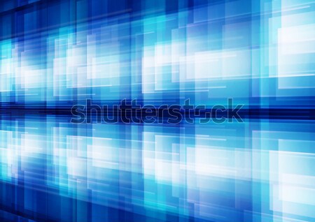 Abstract blue white geometric patterns background Stock photo © dezign56