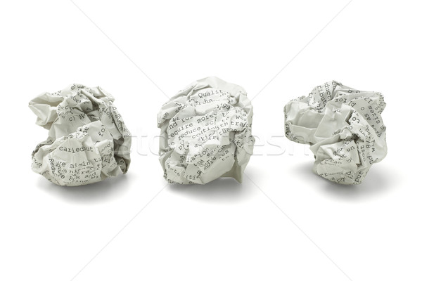 Waste Paper Balls  Stock photo © dezign56