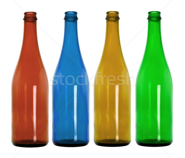 Empty colorful glass bottles Stock photo © dezign56