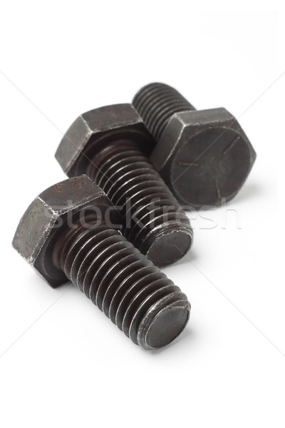 Stock photo: Three metal bolts