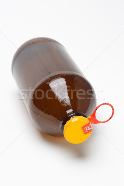 Flasche Fruchtsaft gelb Metall cap weiß Stock foto © dezign56