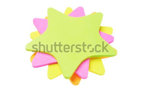 Renkli origami Yıldız kâğıt beyaz dizayn Stok fotoğraf © dezign56