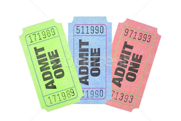Colourful Admission Tickets  Stock photo © dezign56