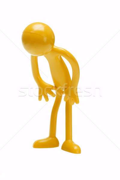 Bowing rubber toy figurine Stock photo © dezign56