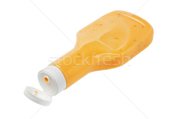 Duizend eiland slasaus fles voedsel plastic Stockfoto © dezign56
