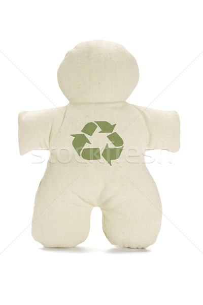 Dummy doll with recycle symbol Stock photo © dezign56