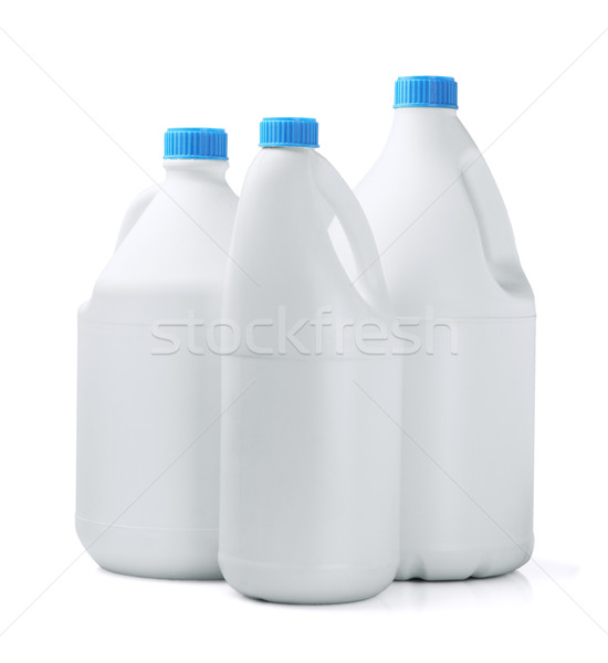 Trois détergent groupe lait bouteille salle de bain [[stock_photo]] © dezign56